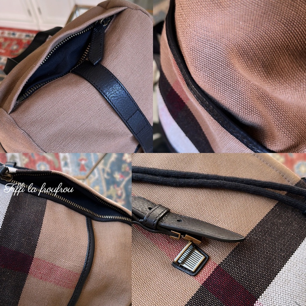 Burberry Tan and Black Men's Backpack - Picture 6 of 16